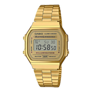 Casio A168WG-9W Vintage Retro style Unisex Digital Watch Gold